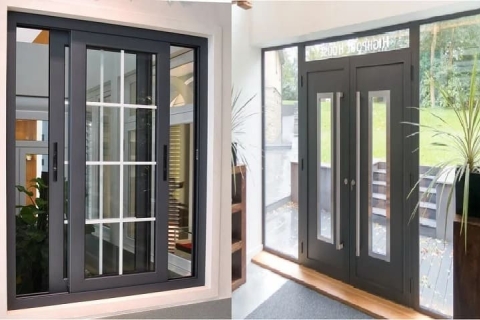 3 mẫu cửa nhôm kính phòng khách phổ biến hiện nay